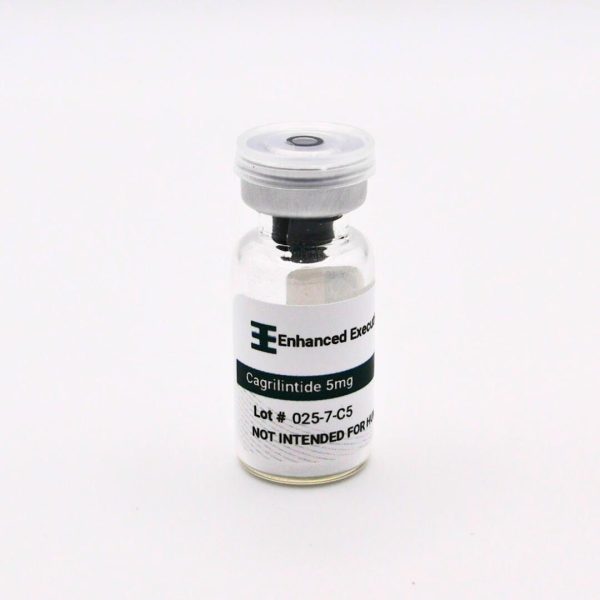 Cagrilintide 5mg vial on white background