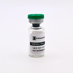 Epithalon 10mg vial on white background