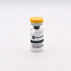 GLP-2 Tirz 5mg vial on white background