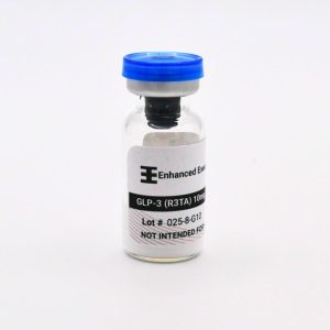 GLP-3 R3TA 10mg vial on white background