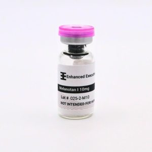 Melanotan I 10mg vial on white background