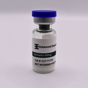 Epithalon 50mg vial on white background