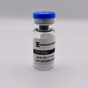 Vilon-20mg vial on white background